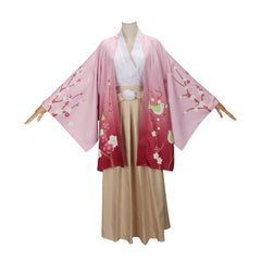 Anime Nakajima Atsushi Pink Kimono Outfits Cosplay Costume Halloween Carnival Suit