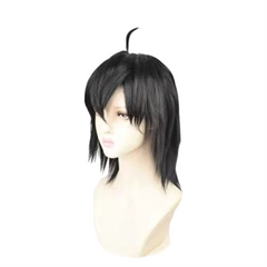 Anime Scissor Seven 5 Seven Killer Seven Black Wigs Cosplay Accessories Halloween Carnival Props