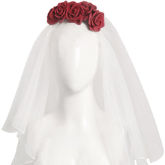 Haunted Mansion Ghost Bride Constance Hatchaway Cosplay Costume Outfits Halloween Carnival Suit-Coshduk