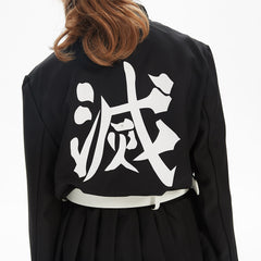 Kids Girls Anime Tsuyuri Kanawo Skirt Cloak Outfit Cosplay Costume Halloween Carnival Suit