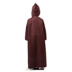 Kids Children Star Wars Kenobi Jedi Brown Cloak Outfit Cosplay Costume Halloween Carnival Suit