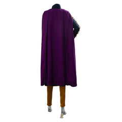 Movie Frozen Anna Purple Set Outfits Cosplay Costume Halloween Carnival Suit