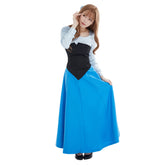 The Little Mermaid Ariel Blue Dress Outfits Cosplay Costume Halloween Carnival Carnival Suit