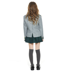 Kids Girls Uniform Skirt Outfits Ochaco Uraraka Asui Tsuyu Halloween Carnival Suit Cosplay Costume