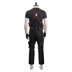Leon S.Kennedy cosplay Resident Evil 4 Remake Cosplay Costume Halloween Carnival Party Disguise Suit