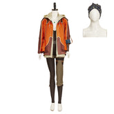 Monster Hunter Wilds (2025) Alma Orange Jacket Set Outfits Cosplay Costume