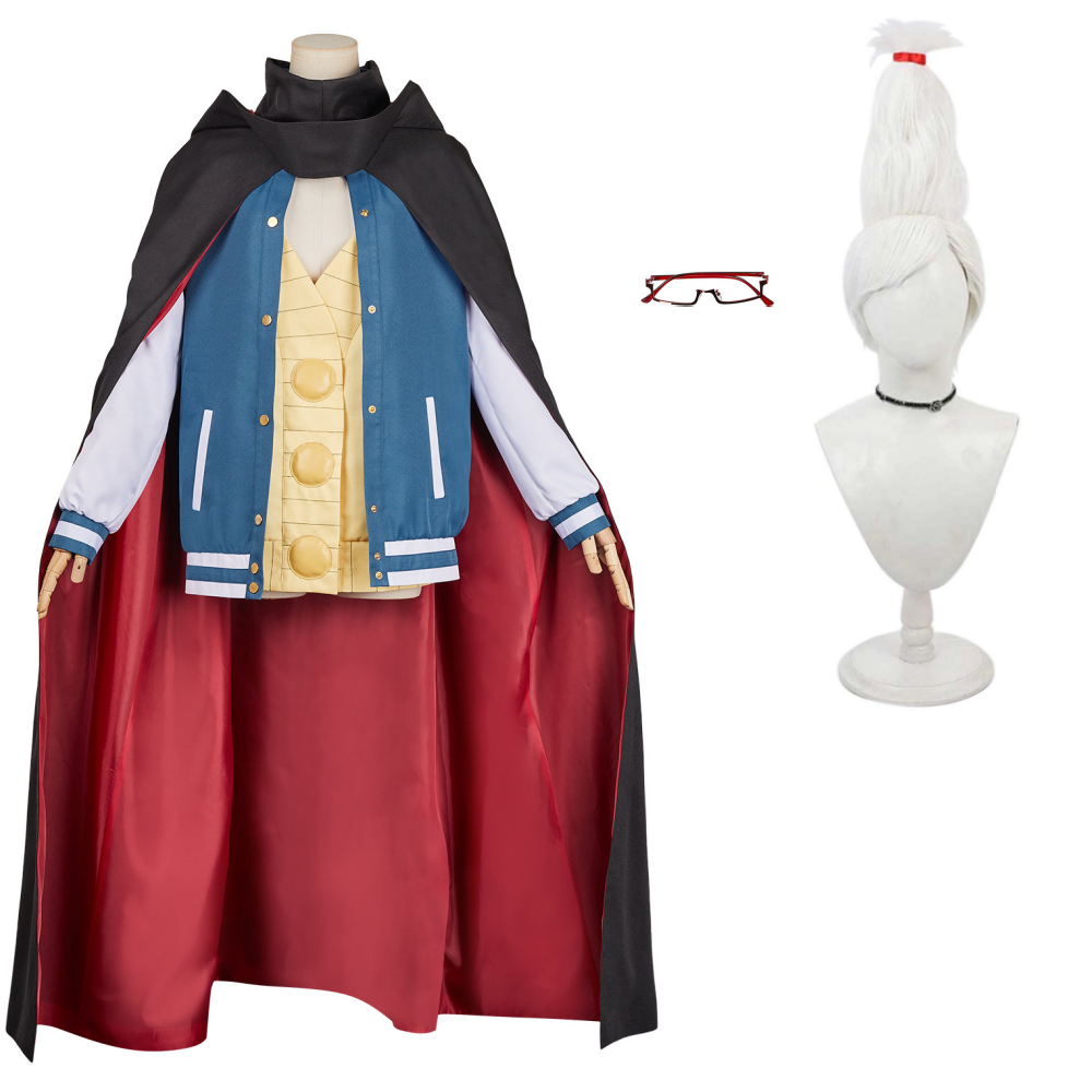Dandadan (2024) Seiko Ayase Blue Jacket Cloak Set Outfits Cosplay Costume