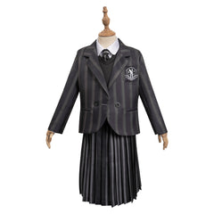 Kids Children Jenna Ortega School Unform Dress Cosplay Outfits Costume Halloween Carnival Suit