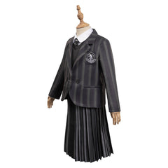 Kids Children Jenna Ortega School Unform Dress Cosplay Outfits Costume Halloween Carnival Suit