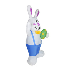 Adult White Rabbit Inflatable Costume Funny Party Jumpsuit Cosplay Costume Halloween Carnival Suit