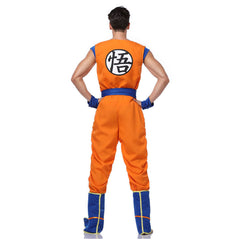 Dragon Ball Son Goku Yellow Blue Outfits Cosplay Costume Halloween Carnival Suit