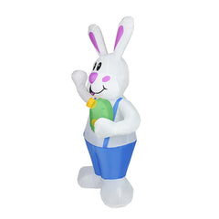 Adult White Rabbit Inflatable Costume Funny Party Jumpsuit Cosplay Costume Halloween Carnival Suit