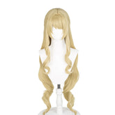 Game Genshin Impact Navia Yellow Wigs Cosplay Accessories Halloween Carnival Props
