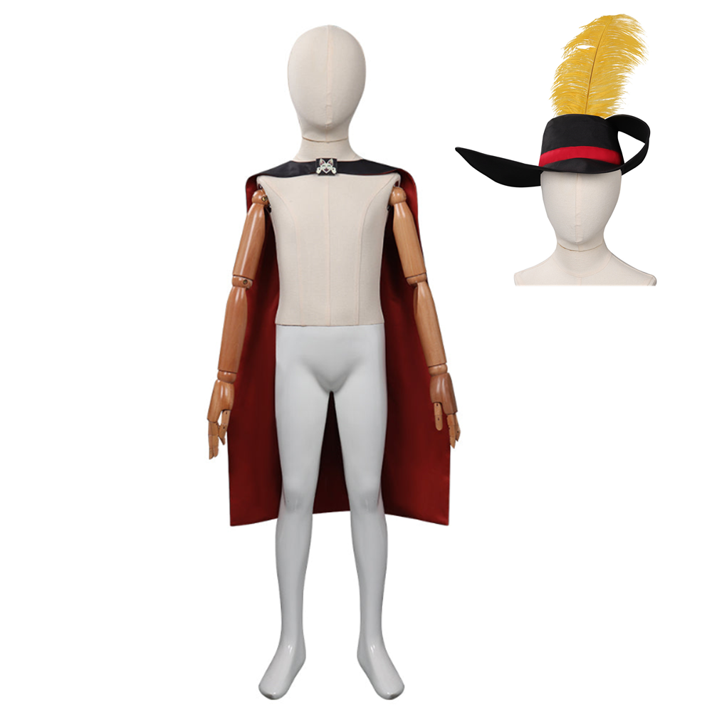 Kids Children Movie Puss in Boots: The Last Wish -Puss in Boots Cosplay Costume Cloak Outfits Halloween Carnival Suit