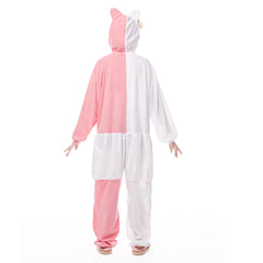 Danganronpa Monomi Pink Bunny Jumpsuit Sleepwear Pajamas Outfit Cosplay Costume Halloween Carnival Suit