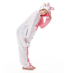 Danganronpa Monomi Pink Bunny Jumpsuit Sleepwear Pajamas Outfit Cosplay Costume Halloween Carnival Suit