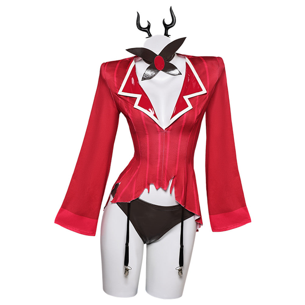 TV Hazbin Hotel (2024) Alastor Sexy Lingerie For Women Cosplay Costume Outfits Halloween Carnival Suit
