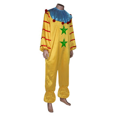Adult Killer Klowns From Outer Space Shorty Cosplay Costume Yellow Jumpsuit Halloween Carnival Suit