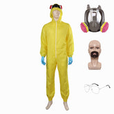 Breaking Bad 2023 Walter White Yellow Jumpsuits Outfits Cosplay Costume Halloween Carnival Suit