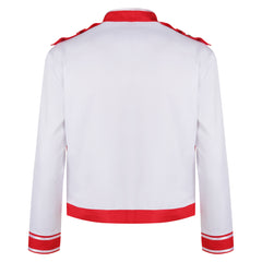 Queen Freddie Mercury Red And White Coat Outfits Cosplay Costume Halloween Carnival Suit