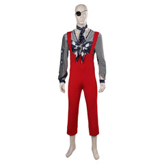 Station To Station David Bowie The Thin White Duke Red Set Outfits Cosplay Costume Halloween Carnival Suit