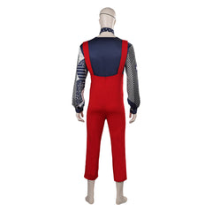 Station To Station David Bowie The Thin White Duke Red Set Outfits Cosplay Costume Halloween Carnival Suit