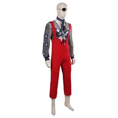 Station To Station David Bowie The Thin White Duke Red Set Outfits Cosplay Costume Halloween Carnival Suit