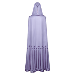 Movie Wish 2023 Asha Purple Cloak Outfits Cosplay Costume Halloween Carnival Props Suit