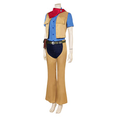 Movie Princess Peach: Showtime! 2024 Brown Cowboy Set Outfits Cosplay Costume Halloween Carnival Suit