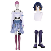 Overwatch Kiriko Le Sserafim White Set Outfits Cosplay Costume Carnival Suit