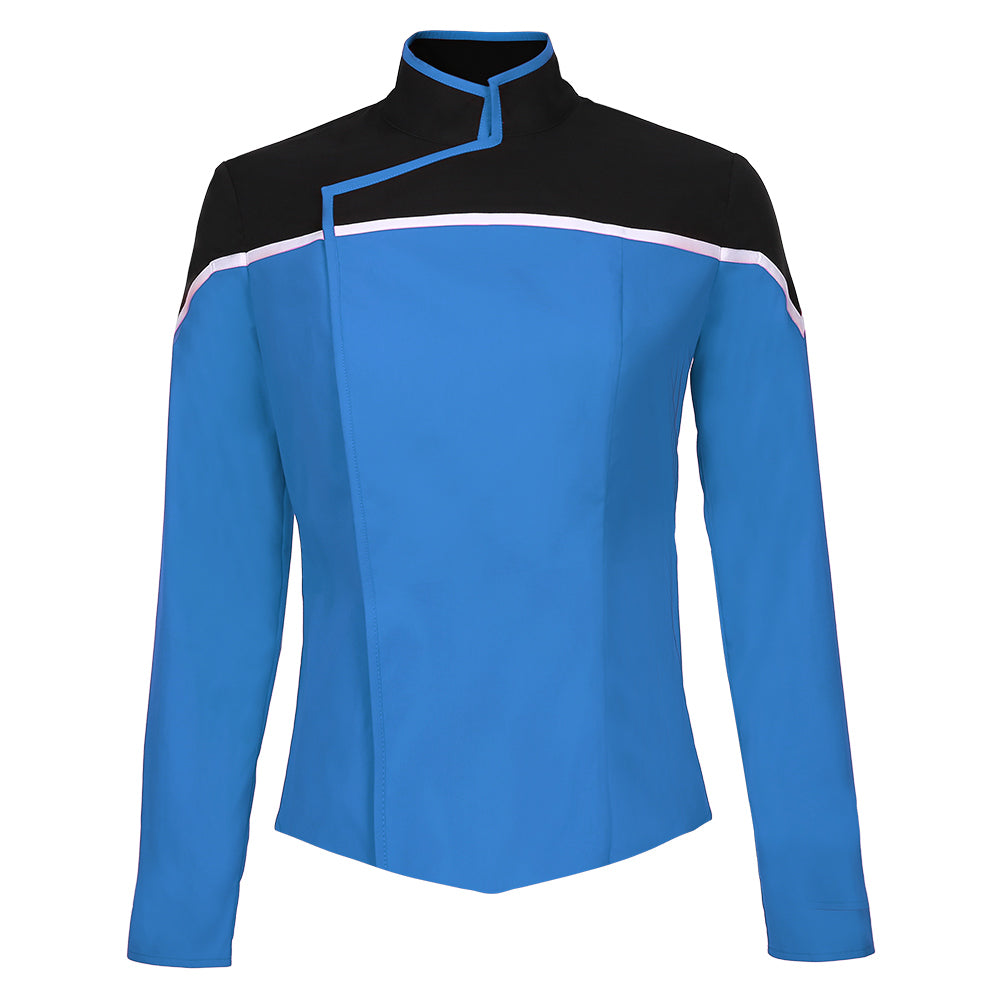 Star Trek: Lower Decks Season 1 Blue Uniform Shirt Top Cosplay Costume Halloween Carnival Suit