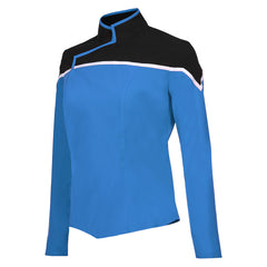 Star Trek: Lower Decks Season 1 Blue Uniform Shirt Top Cosplay Costume Halloween Carnival Suit