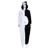 Danganronpa Monokuma Black White Bear Jumpsuit Sleepwear Outfit Cosplay Costume Halloween Carnival Suit