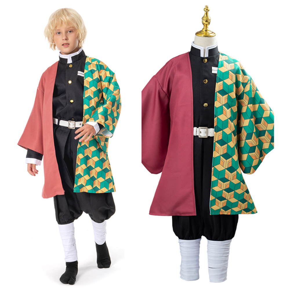 Kids Anime Uniform Outfit Giyuu Cosplay Costume for Kids Children