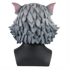 Anime Hashibira Inosuke Gray Pig Push Mask Cosplay Costume Outfits Halloween Carnival Suit