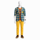 Descendants: Wicked World King Ben Auradon Prep Yellow Blue Outfits Cosplay Costume