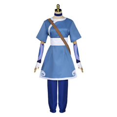 Anime Avatar: The Last Airbender Katara Blue Set Cosplay Costume Halloween Carnival Suit