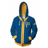 TV Fallout 2024 Shelter Blue Hoodie Outfits Cosplay Costume Halloween Carnival Suit
