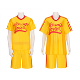 Dodgeball Average Joe's Yellow Jersey Men Women Uniform Outfits Cosplay Costume