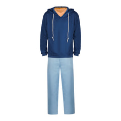 Sung Jinwoo Blue Hoodie Trousers Set Outfits Cosplay Costume Carnival Suit