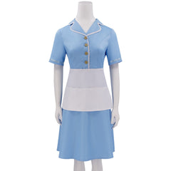 Waitress: The Musical Jenna Hunterson Blue Waitress Skirt Set Outfits Cosplay Costume