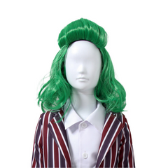 Wonka 2023 Oompa Loompa Green Wig Cosplay Accessories Halloween Carnival Props