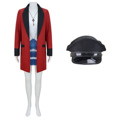 Pretty Woman Vivian Ward White Blue Dress Red Jacket Set Outfits Cosplay Costume