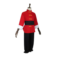 Ranma 1/2 Ranma Saotome Red Kung Fu Set Outfits Cosplay Costume
