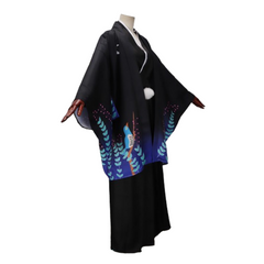 Anime Ryunosuke Akutagawa Black Kimono Outfits Cosplay Costume Halloween Carnival Suit
