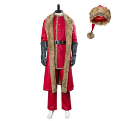 2018 Movie The Christmas Chronicles Santa Claus Red Set Outfit Cosplay Costume Halloween Carnival Suit