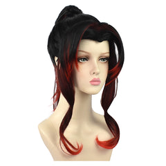 Tsugikuni Yoriichi/ Kokushibo Tsugikuni Michikatsu Wig Cosplay Heat Resistant Synthetic Hair Halloween Carnival Props