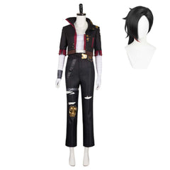 Arcane: League Of Legends 2 (2024) Vi Black Red Outfits Cosplay Costume