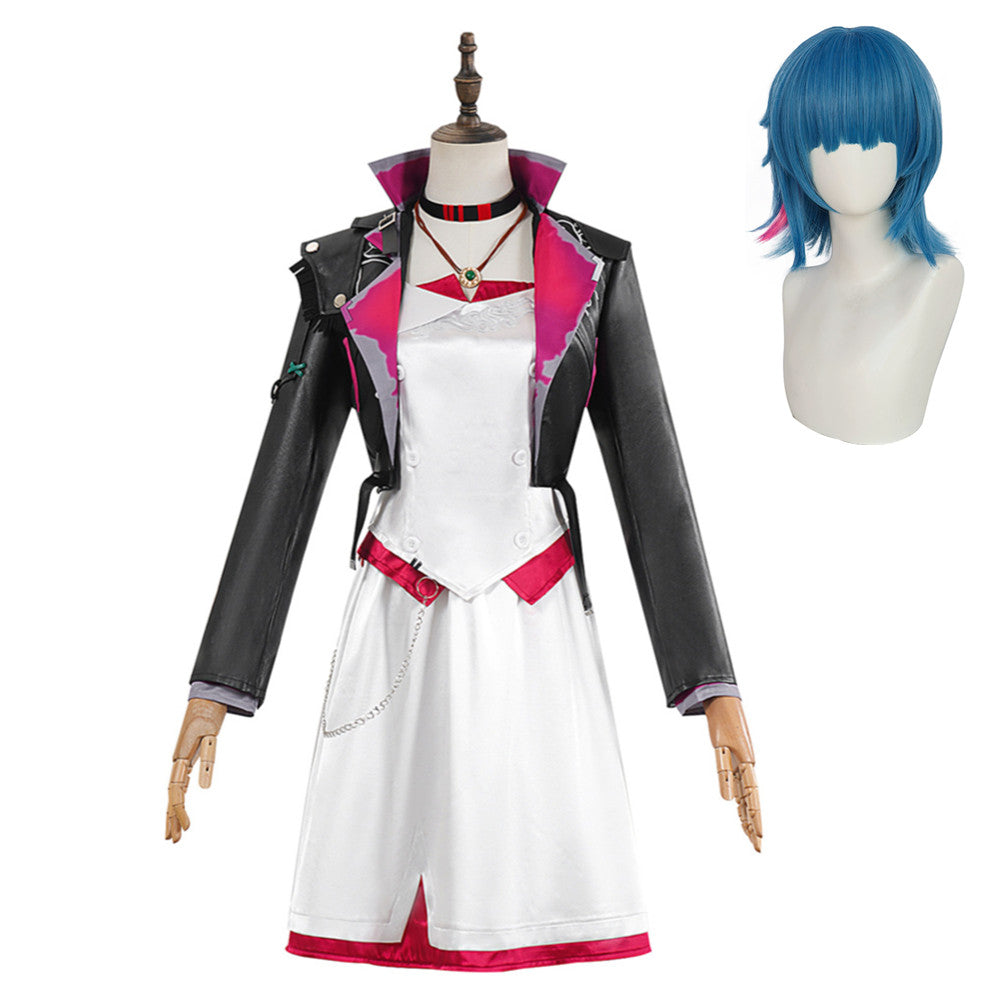 Arcane: League Of Legends 2 (2024) AU Powder Jinx Dress Outfits Cosplay Costume