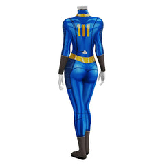 Game Fallout 4 Number 76 Shelter Blue Jumpsuit Outfits Cosplay Costume Halloween Carnival Suit